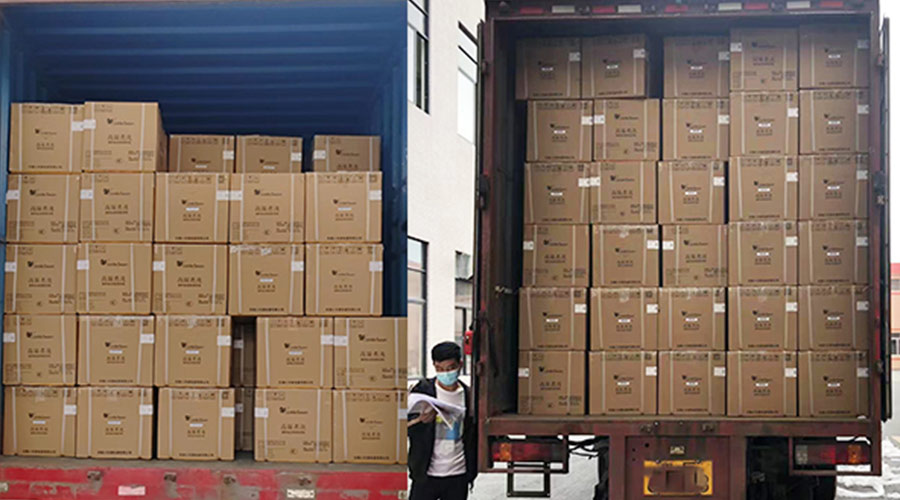 集裝箱裝柜進行時！金環電器客戶迷你洗衣機順利發貨！