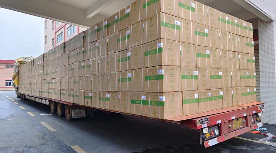 場面壯觀！國內某知名品牌客戶2000臺波輪洗衣機高效裝柜完畢